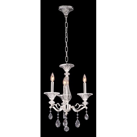 Kalco Allegri Vasari 3 Light Chandelier W/Clear Spectra 020150-017-SS001